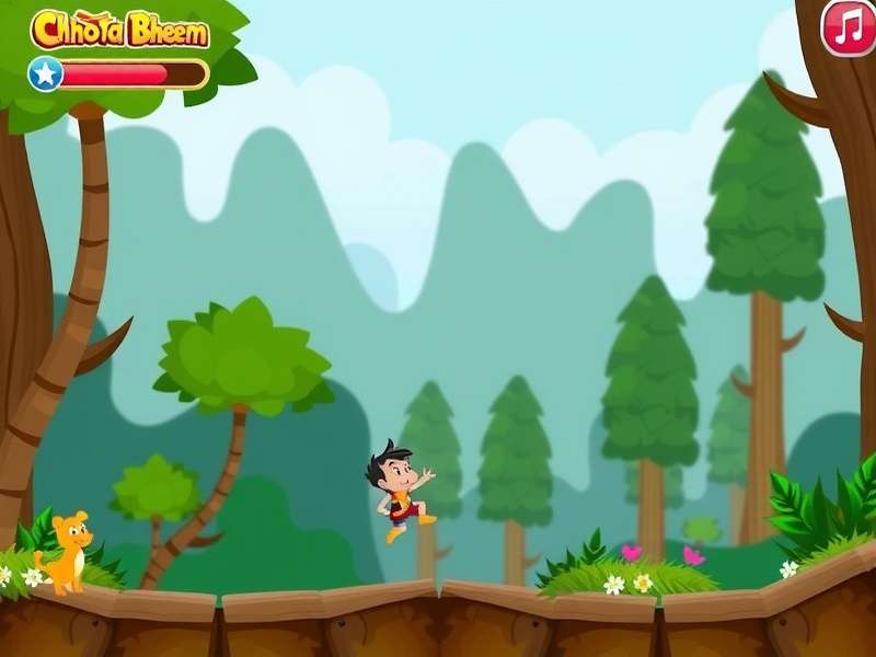 Chhota Bheem Forest Pursuit Gameplay Screenshot